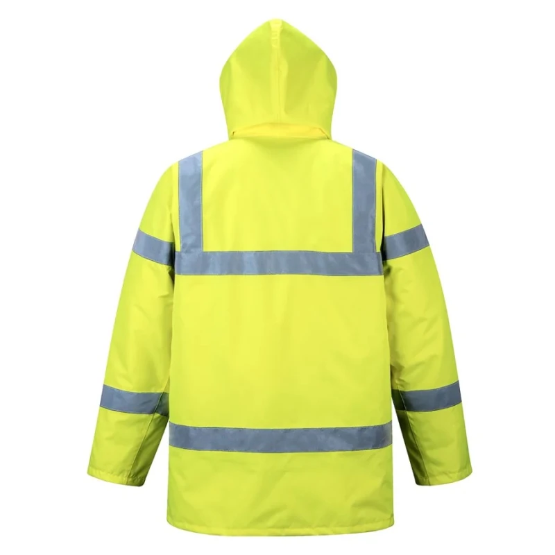RS PRO Yellow Unisex Hi Vis Traffic Jacket 3XL Waterproof, Flame Resistant, Reflective Tape 184-5966