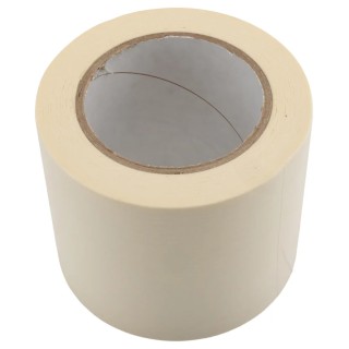 RS PRO Masking Tape 100mm Width x 50m Length, Rubber Adhesive, Crepe Paper Backing, White 184-6802