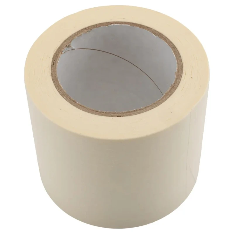 RS PRO Masking Tape 100mm Width x 50m Length, Rubber Adhesive, Crepe Paper Backing, White 184-6802