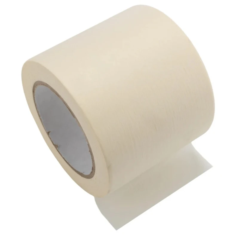 RS PRO Masking Tape 100mm Width x 50m Length, Rubber Adhesive, Crepe Paper Backing, White 184-6802