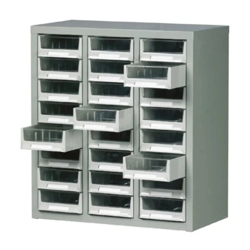 RS PRO Steel Cabinet 24 Drawer Storage Steel Grey 640 mm x 586 mm x 290 mm 669-3796