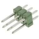 TE Connectivity AMPMODU MOD II Series Straight Through Hole Pin Header 6 Contacts 2.54 mm Pitch 2 Row Unshrouded 826925-3