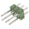 TE Connectivity AMPMODU MOD II Series Straight Through Hole Pin Header 6 Contacts 2.54 mm Pitch 2 Row Unshrouded 826925-3