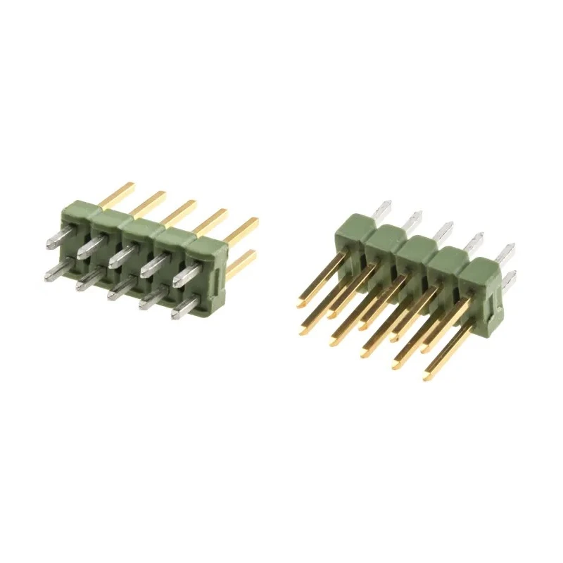 TE Connectivity AMPMODU MOD II Series Straight Through Hole Pin Header, 10 Contacts, 2.54 mm Pitch, 2 Row 826632-5