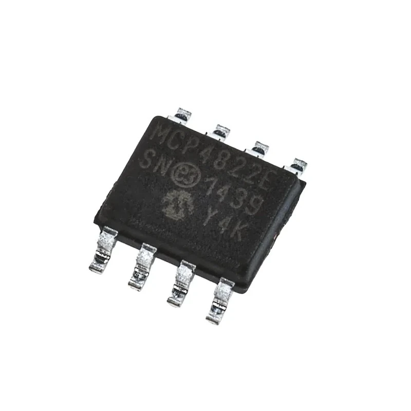 Microchip Digital to Analogue Converter 12 bit 2-Channel SPI Microwire 8-Pin SOIC MCP4822-E/SN