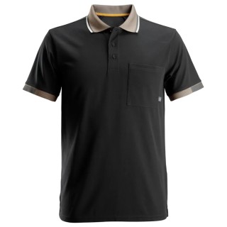 Snickers Black Polyester Short Sleeve T-Shirt 2XL 27240400008