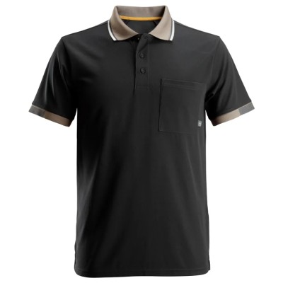 Snickers Black Polyester Short Sleeve T-Shirt 2XL 27240400008