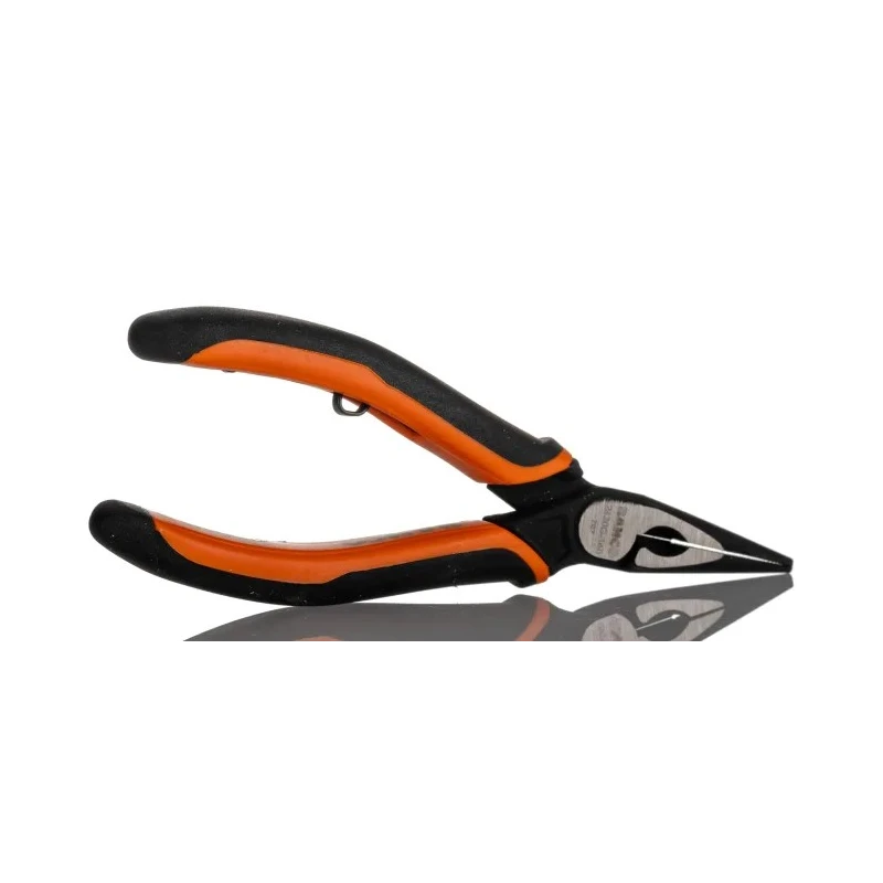 Bahco 5-Piece Long Nose Plier Set, Serrated Jaw, 140mm Overall Length, 37mm Jaw Length, Ergonomic Steel Handles 2430 G-140 IP