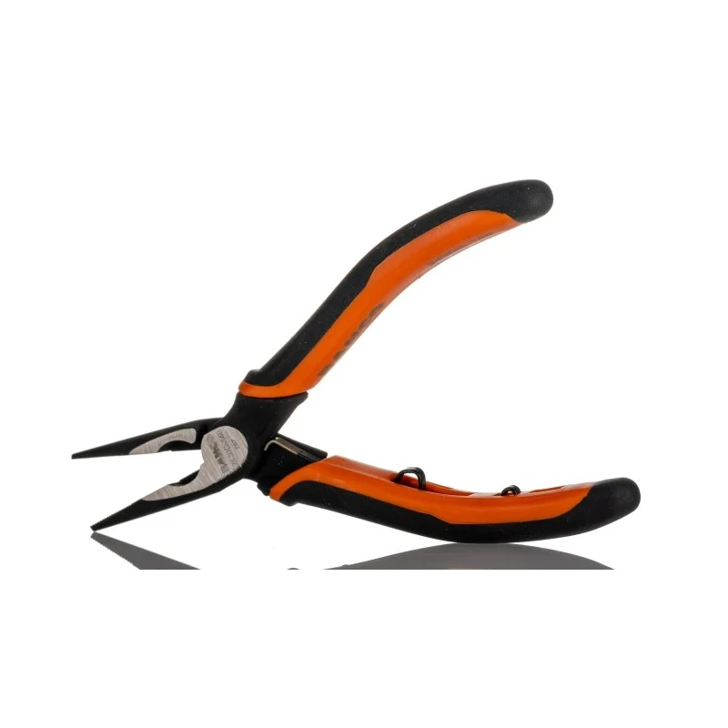 Bahco 5-Piece Long Nose Plier Set, Serrated Jaw, 140mm Overall Length, 37mm Jaw Length, Ergonomic Steel Handles 2430 G-140 IP