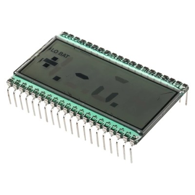 RS PRO 7 Segment LED LCD Monochrome Display, Black on Grey, 1 x 6, Viewing Area 64x17 mm, LED Backlight, PHRC Series 184-7737