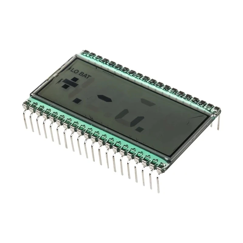 RS PRO 7 Segment LED LCD Monochrome Display, Black on Grey, 1 x 6, Viewing Area 64x17 mm, LED Backlight, PHRC Series 184-7737