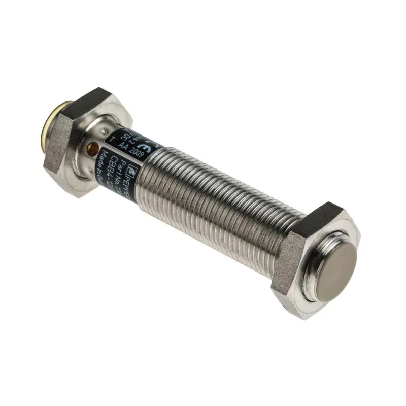 Pepperl + Fuchs Threaded Barrel Capacitive Proximity Sensor 4 mm Detection, M12 x 1 Connector, PNP Output CBB4-12GH60-E2-V1