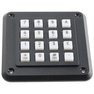 Storm IP54 16 Key Polymer Keypad with 4x4 Layout, Matrix Output, Nickel Plated FR4 Actuators 