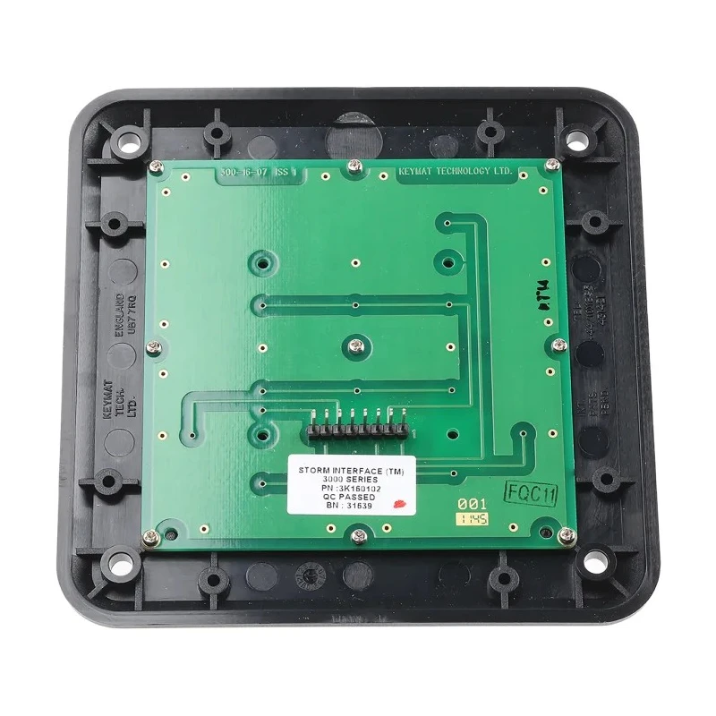Storm IP54 16 Key Polymer Keypad with 4x4 Layout, Matrix Output, Nickel Plated FR4 Actuators 