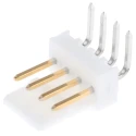 Molex KK 254 Series Right Angle Through Hole Pin Header 4 Contacts 2.54 mm Pitch Unshrouded 22-12-4042