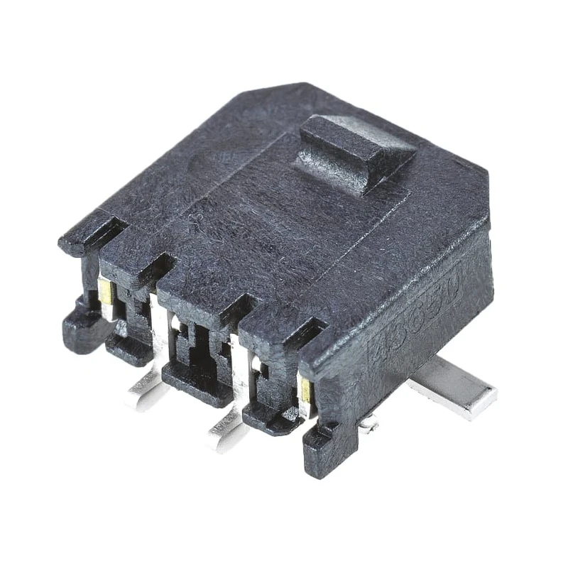 Molex Micro-Fit 3.0 Series Right Angle Surface PCB Header 2 Contacts 3 mm Pitch 1 Row Shrouded 43650-0214