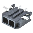 Molex Micro-Fit 3.0 Series Right Angle Surface PCB Header 2 Contacts 3 mm Pitch 1 Row Shrouded 43650-0214