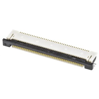 Molex 0.5 mm Pitch 40 Way Right Angle Female Easy-On FPC Connector Solder 54132-4062