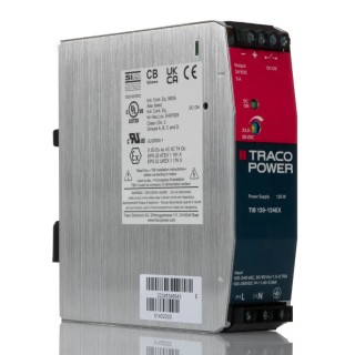 TRACOPOWER Linear DIN Rail Power Supply 264V AC Input 28V DC, 5 A Output, 120 W TIB 120-124 EX