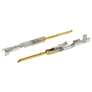 Molex 70021 Series Male Crimp Terminal, 3A Current, Gold Plating, 30 AWG Min to 24 AWG Max 16-02-0110