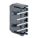 Molex Micro-Fit 3.0 Series Right Angle Through Hole PCB Header 4 Contacts 3 mm Pitch Shrouded 43650-0400