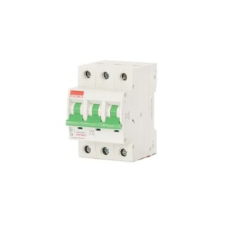 Contactum Miniature Circuit Breaker 3-Pole 6A 415V AC 10 kA Breaking Capacity CPB1006C3