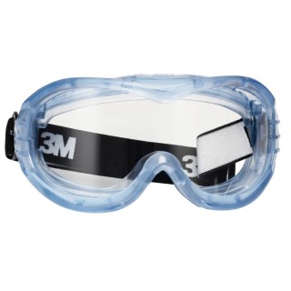 3M Fahrenheit Anti-Scratch Chemical Resistant Anti-Fog Coating Safety Goggles with Clear Polycarbonate Lenses 7136012