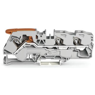 WAGO Feed Through Terminal Block Grey, 16mm², 1-Level, 3-Positions, Cage Clamp Termination, IECEx/ATEX Certified 2116-1301