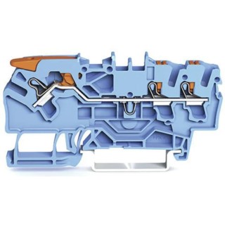 WAGO Feed Through Terminal Block Blue 2.5mm² 1-Level Cage Clamp IECEx ATEX 2102-5304