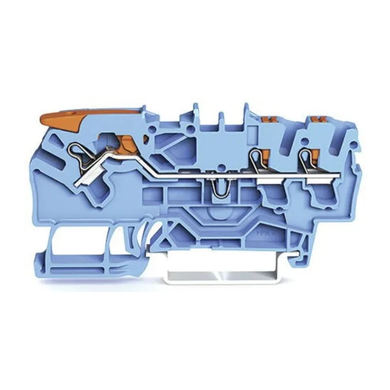 WAGO Feed Through Terminal Block Blue 2.5mm² 1-Level Cage Clamp IECEx ATEX 2102-5304