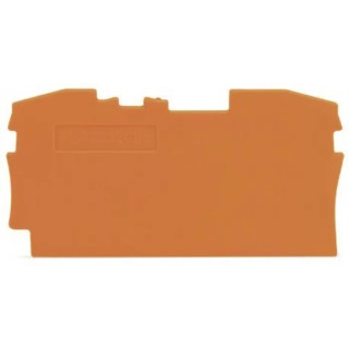 WAGO End & Intermediate Plate for Use with 2006 Series Terminal Blocks Orange Polyamide 66 2006-1292