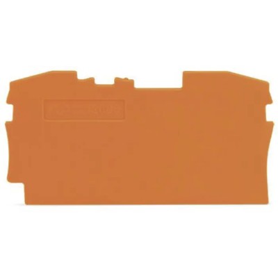WAGO End & Intermediate Plate for Use with 2006 Series Terminal Blocks Orange Polyamide 66 2006-1292