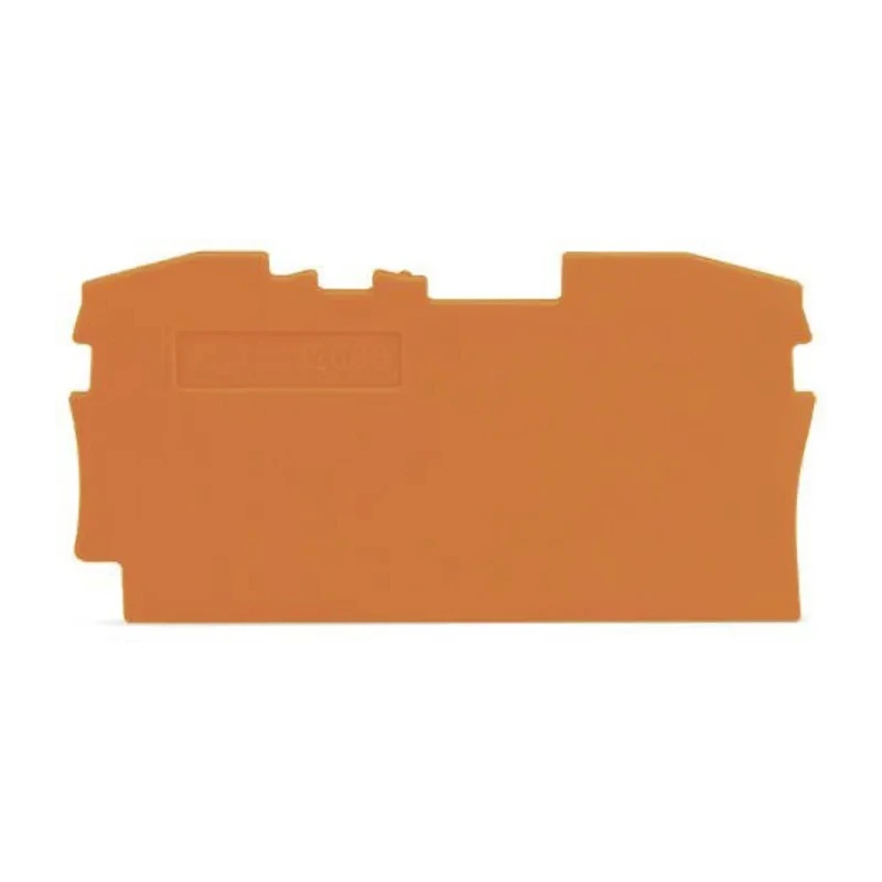WAGO End & Intermediate Plate for Use with 2006 Series Terminal Blocks Orange Polyamide 66 2006-1292