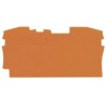 WAGO End & Intermediate Plate for Use with 2006 Series Terminal Blocks Orange Polyamide 66 2006-1292