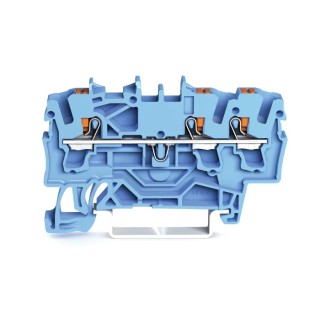 WAGO Feed Through Terminal Block Blue, 2.5mm², 1-Level, Cage Clamp, IECEx/ATEX 2202-1304