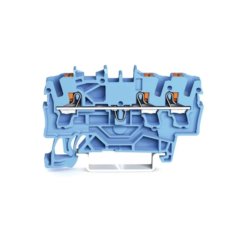 WAGO Feed Through Terminal Block Blue, 2.5mm², 1-Level, Cage Clamp, IECEx/ATEX 2202-1304