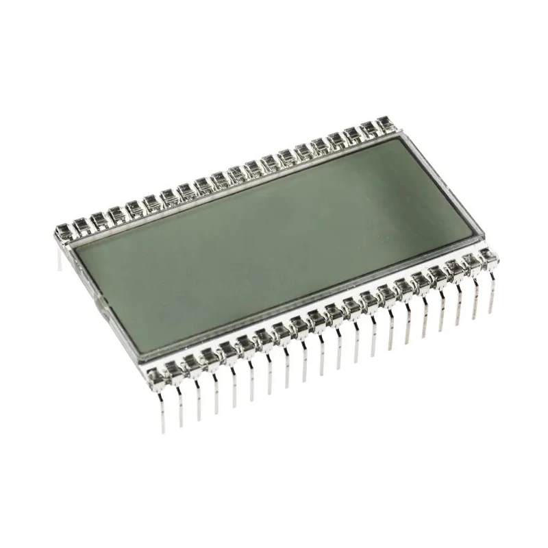 RS PRO 7 Segment LED LCD Monochrome Display Black on Grey 1 x 4 Characters 50.8 x 30.5 x 2.9 mm 185-0171