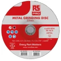 RS PRO Aluminium Oxide Grinding Disc, 230 mm Diameter x 6.5 mm Thick, Fine Grade, 1 Grit, EN 12413 Compliant 184-9231