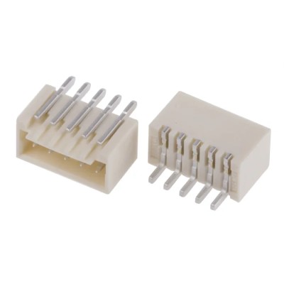 Molex Pico-SPOX Series Right Angle Surface PCB Header, 5 Contacts, 1.5 mm Pitch, 1 Row, Shrouded 87438-0543