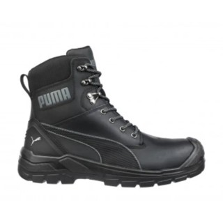 Puma Safety Conquest Black Oiled Full Leather Fiberglas Toe Capped Men's Safety Boots EU 47 UK 12 630730