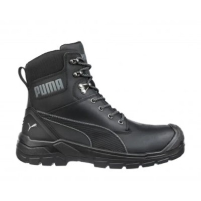 Puma Safety Conquest Black Fiberglas Toe Capped Men's Safety Boots EN ISO 20345 S3 WR HRO SRC 630730