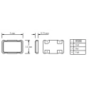 MERCURY 25MHz Clock Oscillator ±50 ppm HCMOS 4-Pin SMD Surface Mount 1.2 to 5 V 3H53ET-25.000