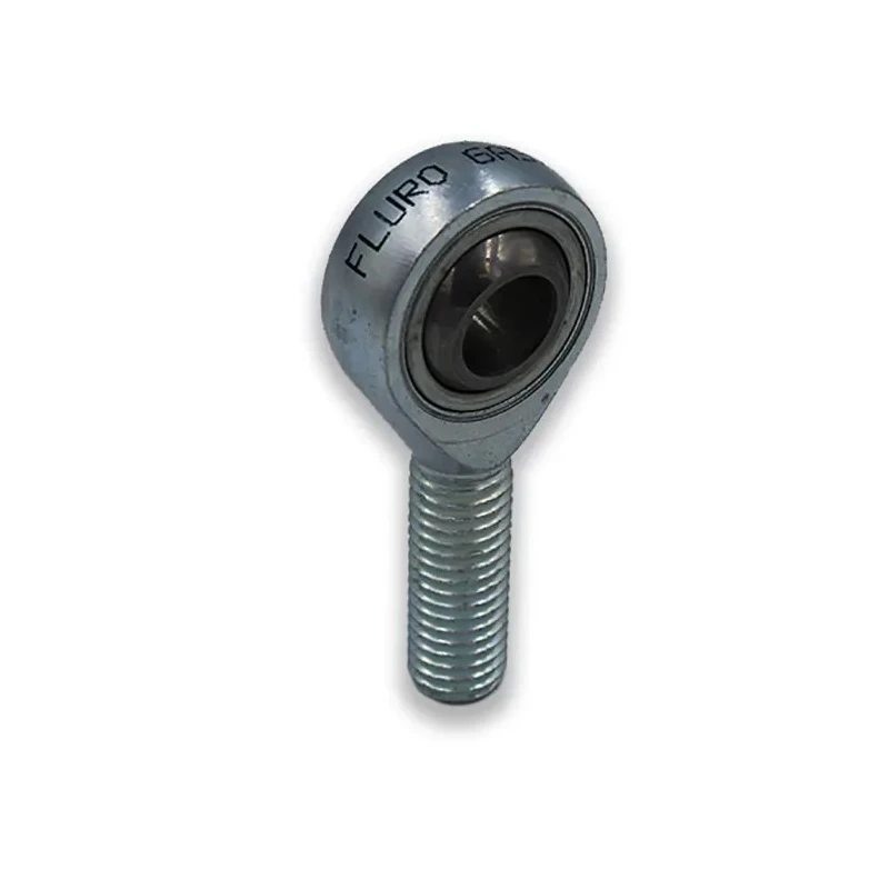 Fluro M12 x 1.25 Male Galvanised Steel Rod End Metric with 12mm Bore GASW12x1.25