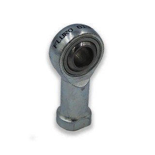 Fluro M14 x 2 Female Galvanised Steel Rod End, 14mm Bore GISW14
