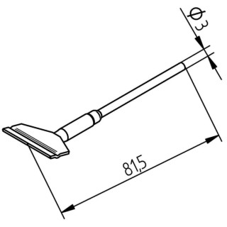 Ersa Desoldering Gun Tip for use with MICRO-CON 60 iA SMD Desoldering Pincette 40, i-CON2 with Chip Tool 452FDLF250
