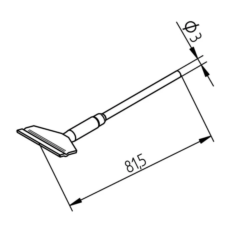 Ersa Desoldering Gun Tip for use with MICRO-CON 60 iA SMD Desoldering Pincette 40, i-CON2 with Chip Tool 452FDLF250