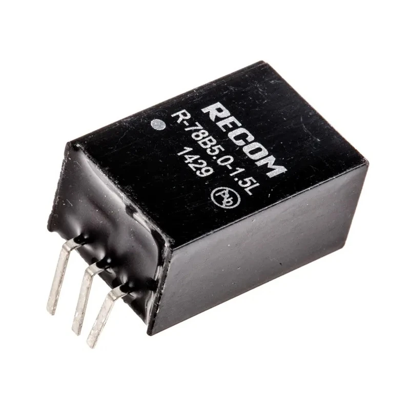 Recom Switching Regulator Through Hole Mount 5V DC Output Voltage 1.5A Output Current 7.5W Power R-78B5.0-1.5L
