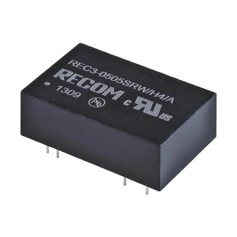 Recom DC/DC Converter Through Hole 5V DC Output 600mA 3W Max Power REC3 