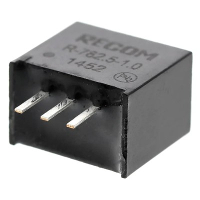Recom Switching Regulator Through Hole 2.5V DC Output Voltage 1A Output Current 2.5W Power SIP Package R-782.5-1.0