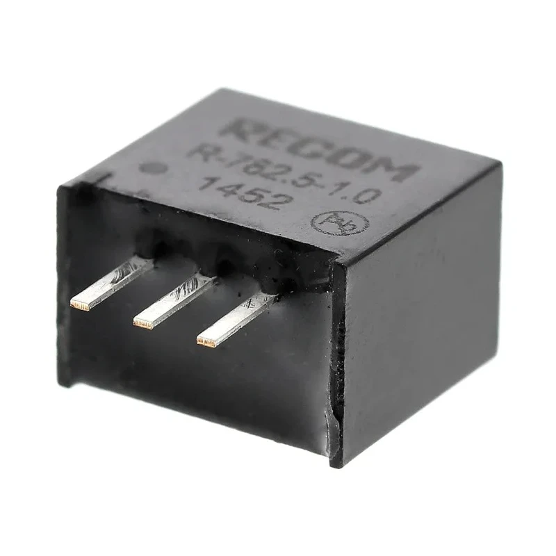 Recom Switching Regulator Through Hole 2.5V DC Output Voltage 1A Output Current 2.5W Power SIP Package R-782.5-1.0